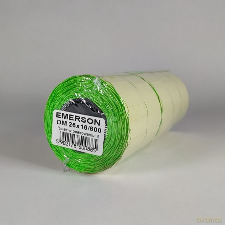 Taśma Do Metkownic Dm 26x16 Fala Zielona Emerson 600szt A 5