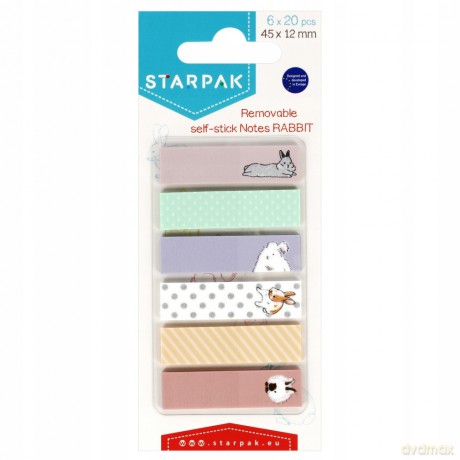 Zakładka Indeksująca 45x12 6kol/20k Papugi Starpak 505504