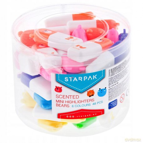 Zakreślacz Mini Zapach Miś Tuba A 48 Starpak 449398