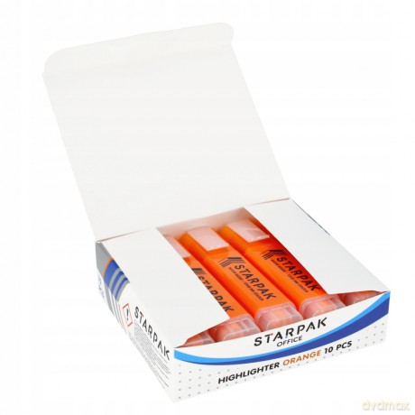 Zakreślacz Pomarańczowy Starpak 230984 10 sztuk