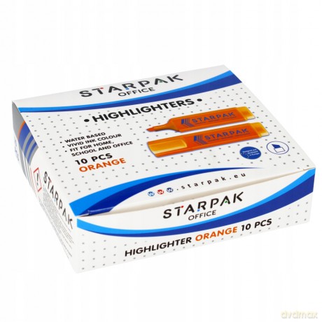 Zakreślacz Pomarańczowy Starpak 230984 10 sztuk
