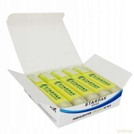 Zakreślacz Żółty Starpak 230982 10 sztuk