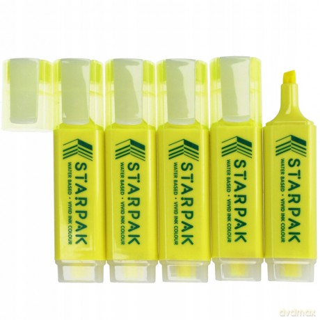 Zakreślacz Żółty Starpak 230982 10 sztuk