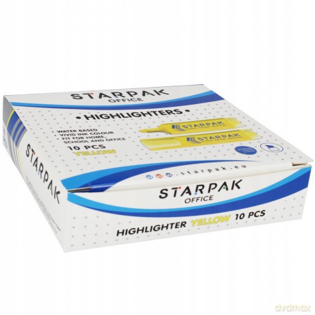 Zakreślacz Żółty Starpak 230982 10 sztuk