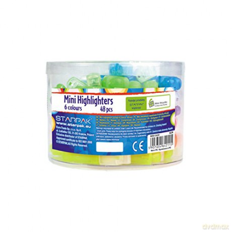Zakreślacze Zapachowe Mini Mix Kolorów Tuba A 48 Sztuk Starpak 243281