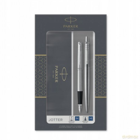 Zestaw Długopis Pióro Parker Jotter Stal Ct 2093258