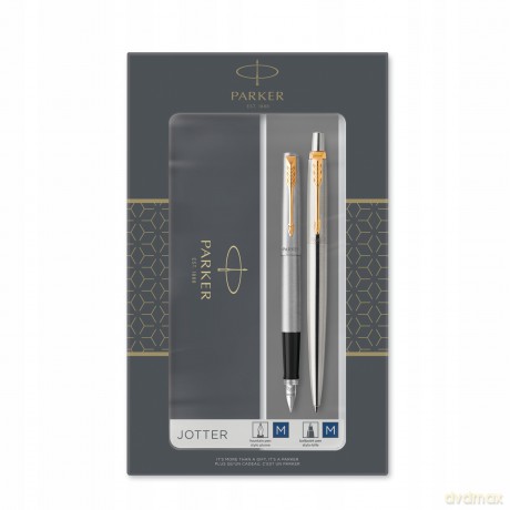 Zestaw Długopis Pióro Wieczne Jotter Stal Gt Parker 2093257