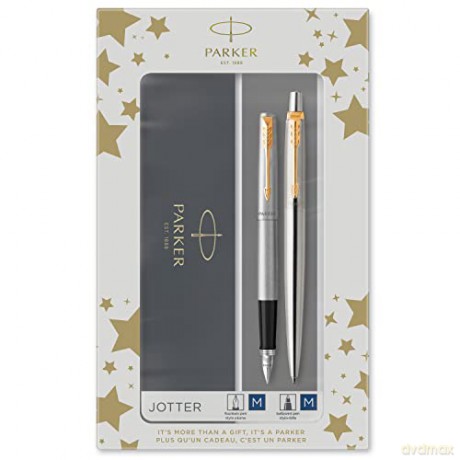 Zestaw Długopis Pióro Wieczne Jotter Stal Gt Parker 2093257