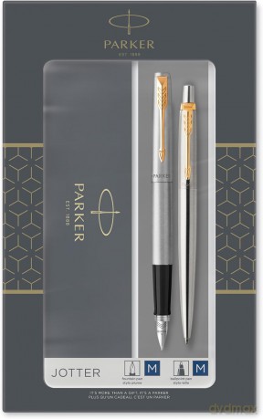 Zestaw Długopis Pióro Wieczne Jotter Stal Gt Parker 2093257
