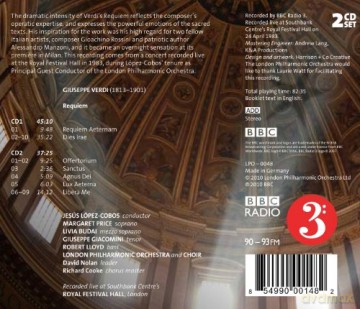 Verdi: Requiem London Philharmonic Orchestra Lopez-Cobos Price Budai [2CD]