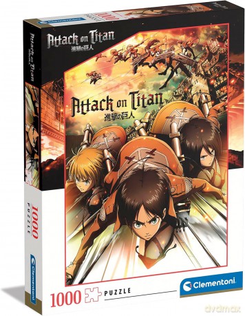 CLEMENTONI 1000 el. anime Attack on titans 39727 [PUZZLE]