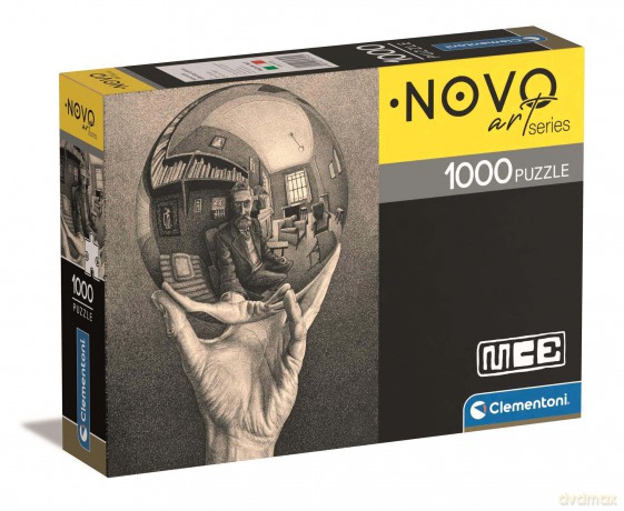 CLEMENTONI 1000 el. compact art collection M. C. Escher Hand with reflecting sphere 39753 [PUZZLE]