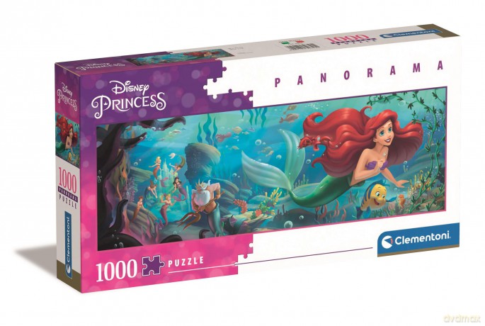 CLEMENTONI 1000 el. panoramiczne collection Disney little mermaid 39658 [PUZZLE]