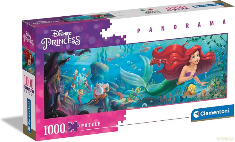 CLEMENTONI 1000 el. panoramiczne collection Disney little mermaid 39658 [PUZZLE]