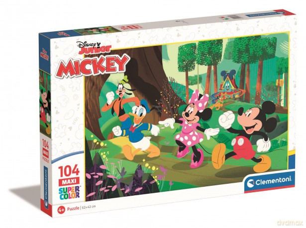 CLEMENTONI 104 el. maxi super kolor Mickey and friends 23772 [PUZZLE]