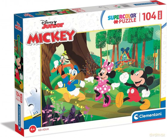 CLEMENTONI 104 el. maxi super kolor Mickey and friends 23772 [PUZZLE]