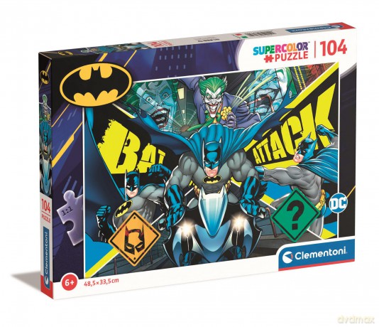 CLEMENTONI 104 el. super kolor Batman 27174 [PUZZLE]