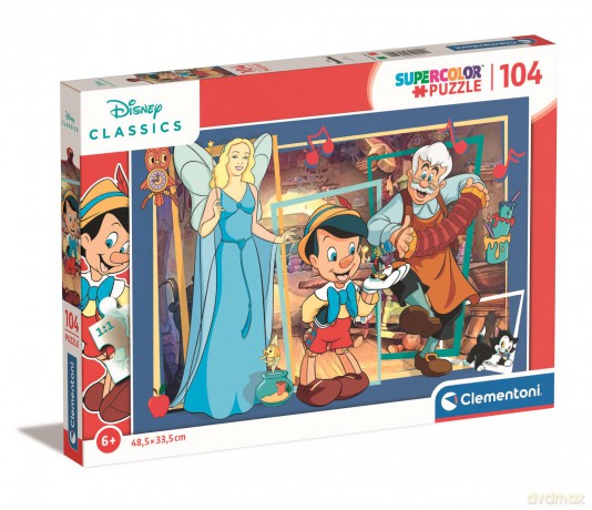 CLEMENTONI 104 el. Super kolor Disney classics pinocchio 25749 [PUZZLE]