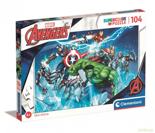 CLEMENTONI 104 el. super kolor Marvel Avengers 25744 [PUZZLE]