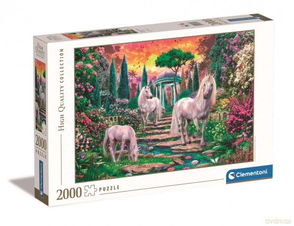 CLEMENTONI 2000 el. HQ classical Garden unicorns 32575 [PUZZLE]
