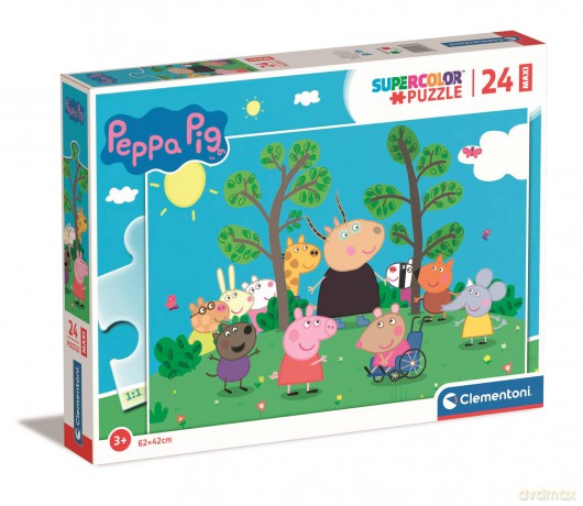 CLEMENTONI 24 el. maxi super kolor Peppa Pig 24237 [PUZZLE]