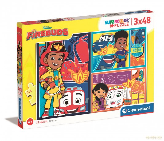 CLEMENTONI 3 x 48 el. super kolor Disney firebuds 25283 [PUZZLE]