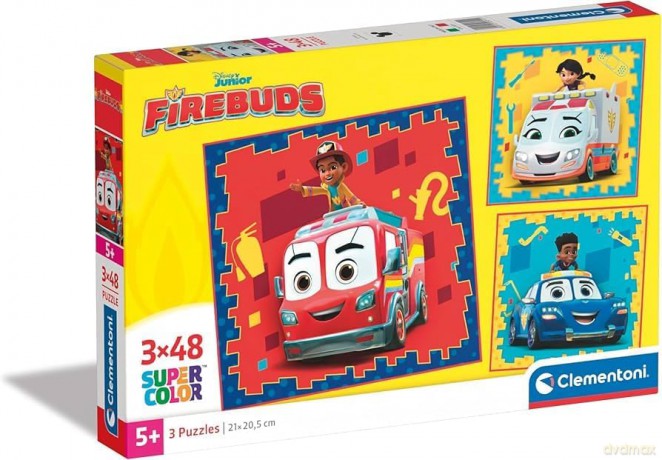 CLEMENTONI 3 x 48 el. super kolor Disney firebuds 25283 [PUZZLE]