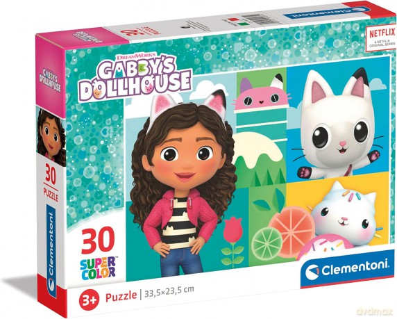 CLEMENTONI 30 el. super color Koci Domek Gabi 20281 [PUZZLE]
