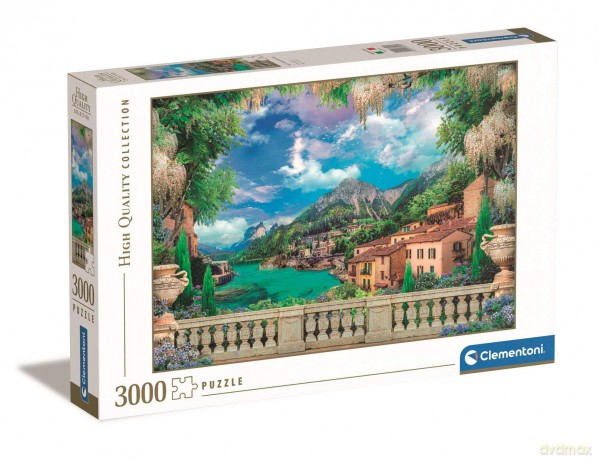 CLEMENTONI 3000 el. HQ Lush terrace on lake 33553 [PUZZLE]