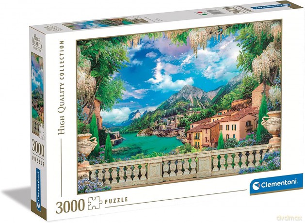 CLEMENTONI 3000 el. HQ Lush terrace on lake 33553 [PUZZLE]