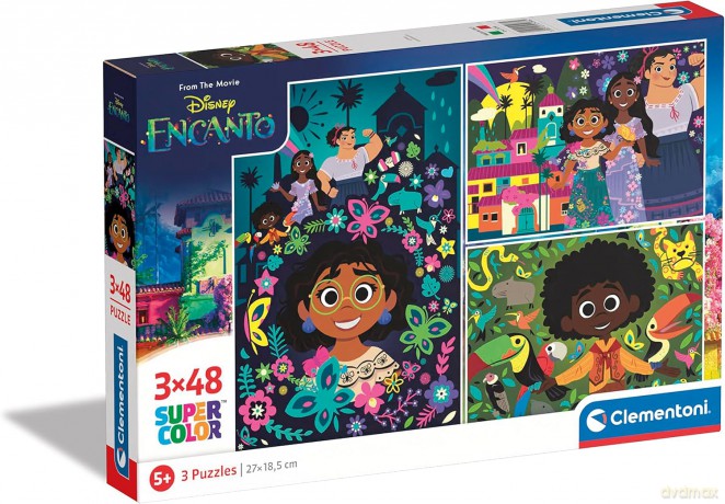CLEMENTONI 3x48 el. super kolor Disney Encanto 25286 [PUZZLE]