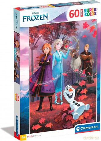 CLEMENTONI 60 el. maxi super color Disney Frozen 2 26474 [PUZZLE]