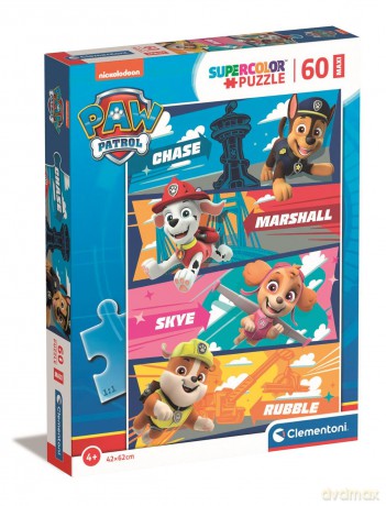 CLEMENTONI 60 el. maxi super color paw patrol 26592 [PUZZLE]