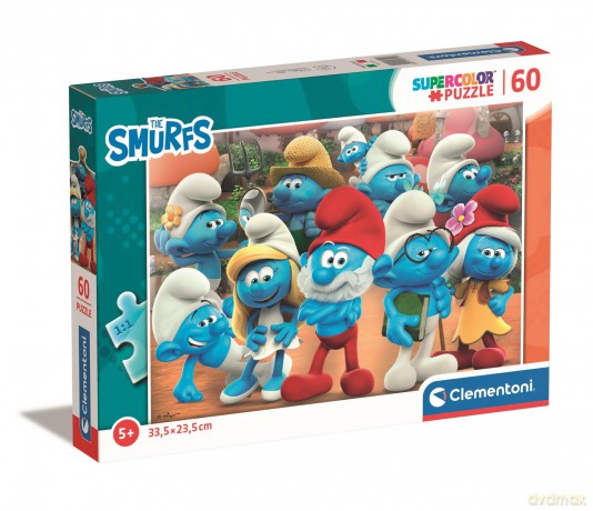 CLEMENTONI 60 el. super kolor Smurfs puffi 26191 [PUZZLE]