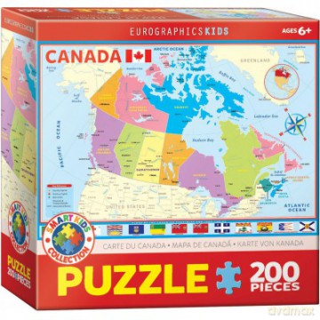 EUROGRAPHICS 200 el. EG-Map of Canada for Kids 6200-0797 [PUZZLE]