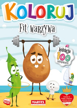 Fit warzywa. Koloruj [KSIĄŻKA]