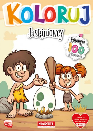 Jaskiniowcy. Koloruj [KSIĄŻKA]