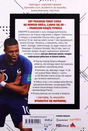 Mbappé. Nowy książę futbolu - Yvette Żółtowska-Darska, Jacek Sarzało [KSIĄŻKA]