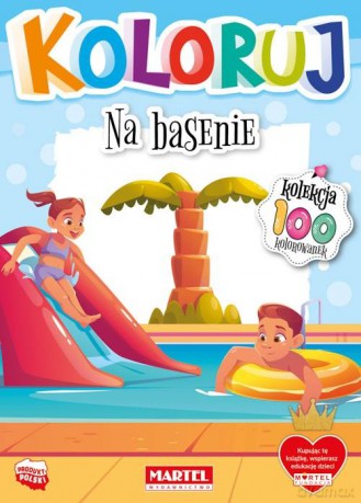 Na basenie. Koloruj [KSIĄŻKA]