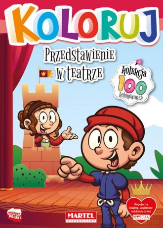 Przedstawienie w teatrze. Koloruj [KSIĄŻKA]