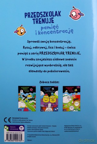 Przedszkolak trenuje pamięć i koncentrację. Przedszkolak trenuje [KSIĄŻKA]
