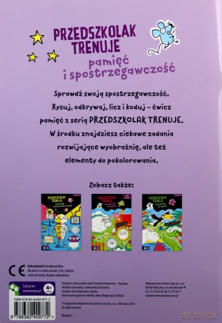 Przedszkolak trenuje pamięć i spostrzegawczość. Przedszkolak trenuje [KSIĄŻKA]
