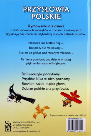 Przysłowia polskie. Rymowanki dla dzieci - Dorota Strzemińska-Więckowiak [KSIĄŻKA]