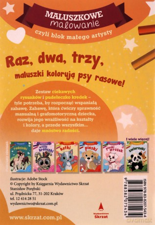 Psy rasowe. Maluszkowe malowanie [KSIĄŻKA]