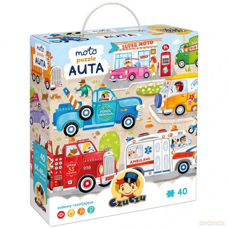 Puzzle Moto Auta 3+ CzuCzu [PUZZLE]