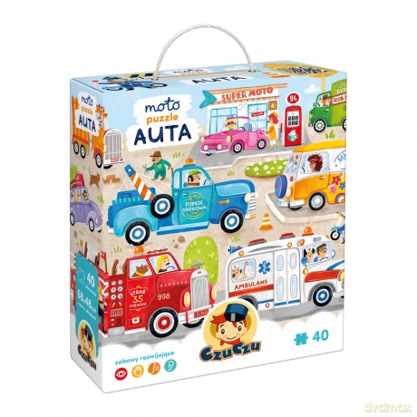 Puzzle Moto Auta 3+ CzuCzu [PUZZLE]