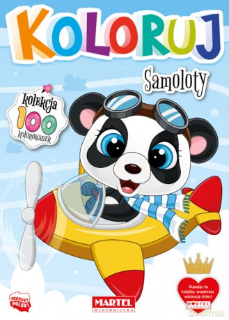 Samoloty. Koloruj [KSIĄŻKA]