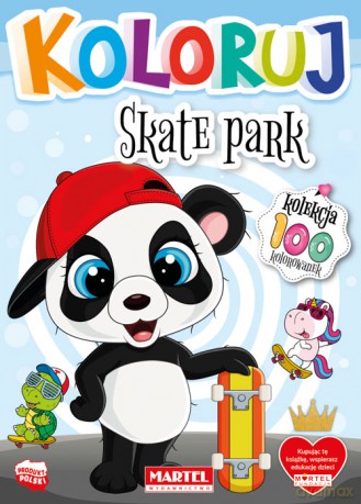 Skate park. Koloruj [KSIĄŻKA]
