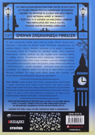 Sprawa zaginionego markiza. Enola Holmes (Tom 1) - Nancy Springer [KSIĄŻKA]