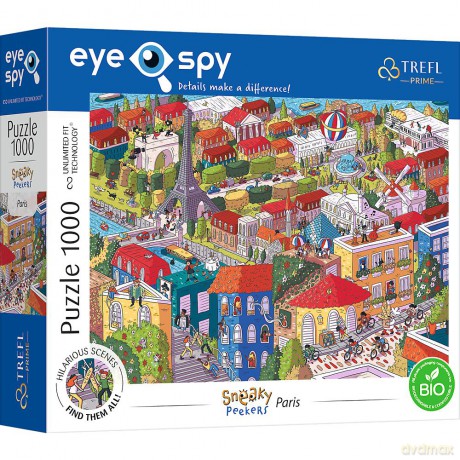TREFL 1000 el. UFT EYE-SPY Paris France 10712 [PUZZLE]